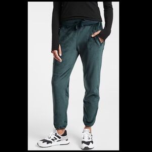 Athleta Double Cozy Karma Jogger Teal M